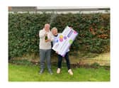 Theresa Picton-Clark, 69, and her husband John, 67, hit the jackpot after forking out and taking the plunge at a Lutterworth petrol station.