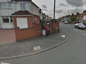 The disused telephone box on the corner of Lee Road and Westlea Road in Leamington.