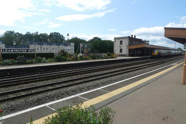 Kevin used this view from Platform 2 at Leamington Station as a backdrop for his paintings.