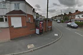 The disused telephone box on the corner of Lee Road and Westlea Road in Leamington.