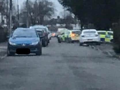 Police were initially called to a report of a man being assaulted on Balcombe Road at around 12.20pm.