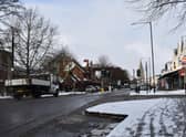 North Street appeared to be mostly clear, although still quite slushy.