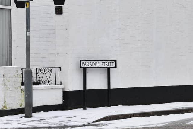 Trouble in paradise - pavements remain very hazardous.