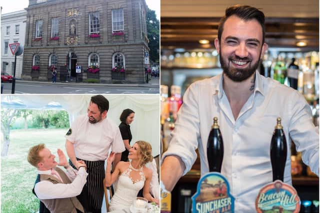 The Virgins and Castle in Kenilworth, The Court House in Warwick and West Midlands Wedding Caterer of the Year, Caviar and Chips are pooling resources to help deliver romance to couples in Warwickshire. Photos supplied