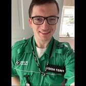 Ryan Beau-Mont in his St John Ambulance uniform.