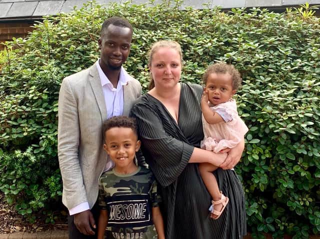 Sidat (Sid) Touray and his family.