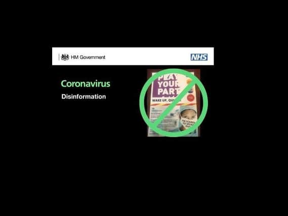 Coronavirus disinformation.