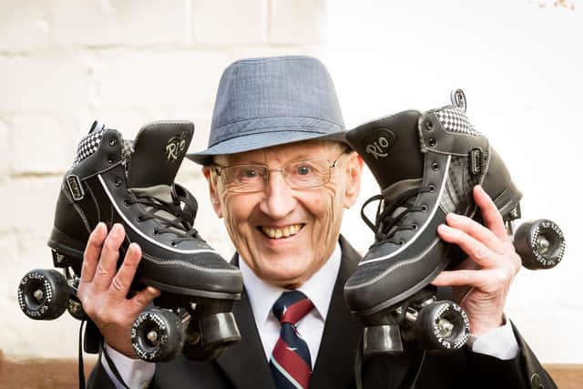John Wilcock is taking on the challenge of skating 90 laps of the courtyard outside his flat before his 90th birthday in January 2022