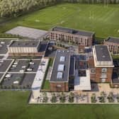 A CGI projection of how the school will look when it is finished.