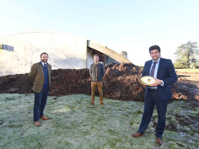 James Davies (The Wigley Group), Stephen Vaughan (Wasps Group), Charlie Brooks (Wigley Building & Development).