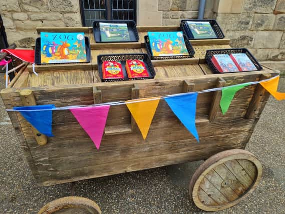 Those living local to the Castle passing by on their daily walk will be able to pick up free children’s books from its very own World Book Day Cart. Photo supplied