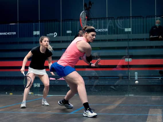 Kenilworth's Sarah-Jane Perry won the AJ Bell England Championship. Picture courtesy of Professional Squash Association