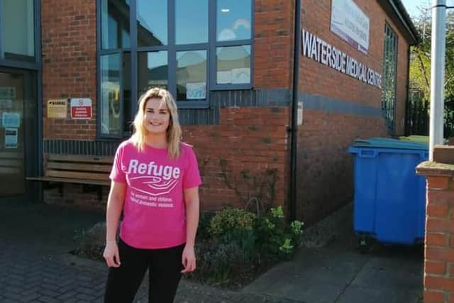 Rebecca Severs, manager of the Waterside Medical Centre in Leamington, ran 100 miles over the month of February to raise money for the charity Refuge.