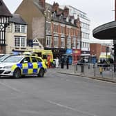 Emergency services at the scene.