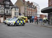 Emergency services at the scene.