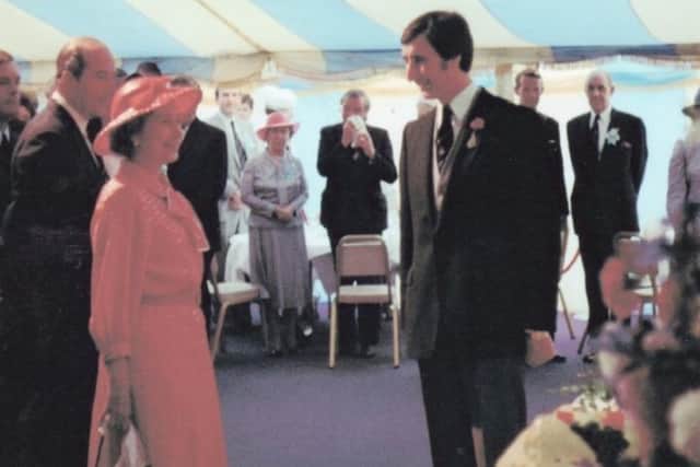 Patrick Griffin meeting The Queen.