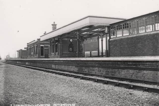 Lutterworth's old railway station.