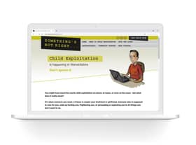 The website for the Something's Not Right campaign.