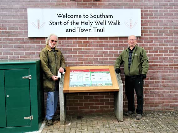 New information boards have been installed for the historic and picturesque Holy Well Walk around Southam.