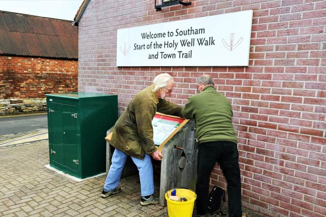 New information boards have been installed for the historic and picturesque Holy Well Walk around Southam.