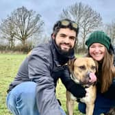 Tom Renkel and his partner Alex Holt have given a loving home to Bacon. Photo supplied