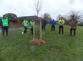 Left to right: Tree Wardens: Stuart Powney, Margot Rowdon and Helen Wilson, with Cllr Alan Cockburn, and WCC Forestry staff: Jon West, Aden Prockter and Jake Facer. Photo supplied