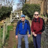 L:R Bryan and Kelvin out on a walk.