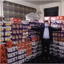 The Provincial Grand Master, Philip Hall, with some of the 3,000 Easter Eggs donated by Warwickshire Freemasons to the homeless and disadvantaged children in the region. Photo supplied