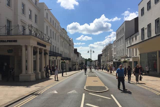 Leamington town centre 're-opening' last summer before further lockdown measures were brought back towards the end of 2020.