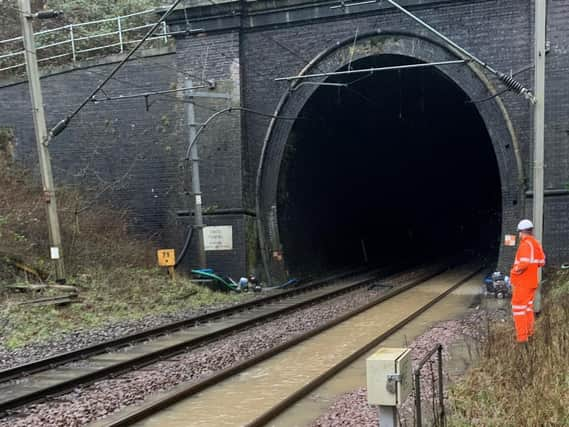 Flooding at the tunnel.