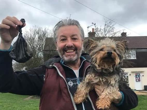 Leamington man Alan Collins wants to launch a campaign to stop people dumping and using non-biodegradable dog poo bags.