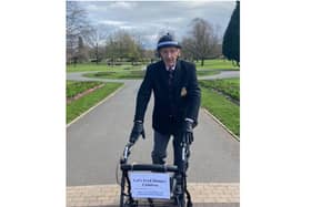 John Wilcock was spotted on his rollerskates in St Nicholas Park on March 25. Photo by Nicolas Saul