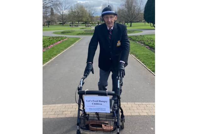 John Wilcock was spotted on his rollerskates in St Nicholas Park on March 25. Photo by Nicolas Saul