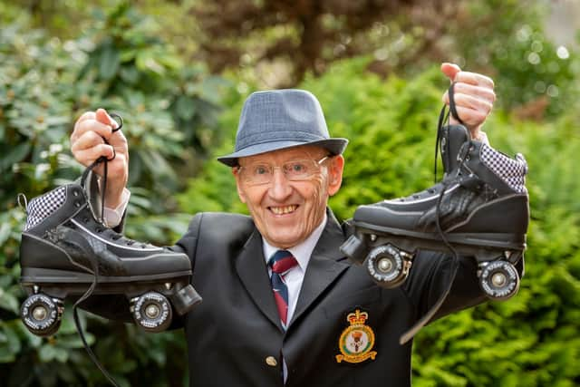 On March 9 John Wilcock kicked off his challenge of skating 90 laps of the courtyard outside his home before his 90th birthday in January 2022.