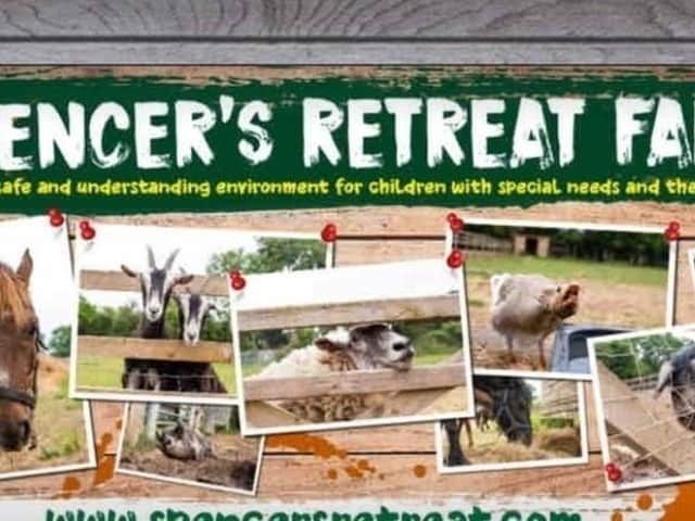 A poster for Spencer's Retreat Farm.
