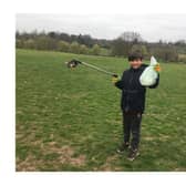 Chester Heeley picked up a bag and started clearing up the rubbish himself at Abbey Fields - and wants to encourage others to do the same.