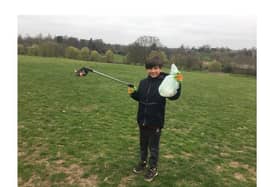 Chester Heeley picked up a bag and started clearing up the rubbish himself at Abbey Fields - and wants to encourage others to do the same.