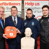 Director Mike Yeats with Paul Mulvey (WEL Medical), Liam ONeill (Academy Manager) and Joe ONeill (Academy Coach)  PICTURES BY MARTIN PULLEY