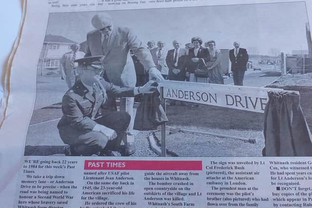 A previous Leamington Courier article about Lt Anderson's heroics during the Second World War.