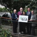 From L-R: Warwick district councillors Ian Davison (Green), Tony Heath (Whitnash Residents Association), Mini Mangat (Labour), council leader Andrew Day (Conservative) and Alan Boad (Liberal Democrat) launch the Warwick District Climate Action Now plan.