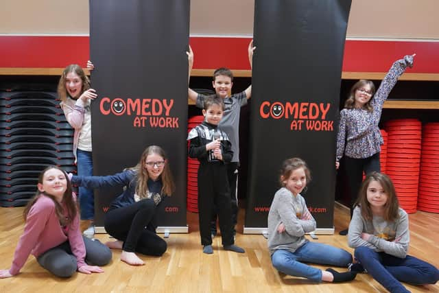 Anne Docherty and Mark Hinds from Warwick, are the creative minds behind Comedy at Work and are running workshops for primary school-aged children. Photo by jane@janusphotography.co.uk