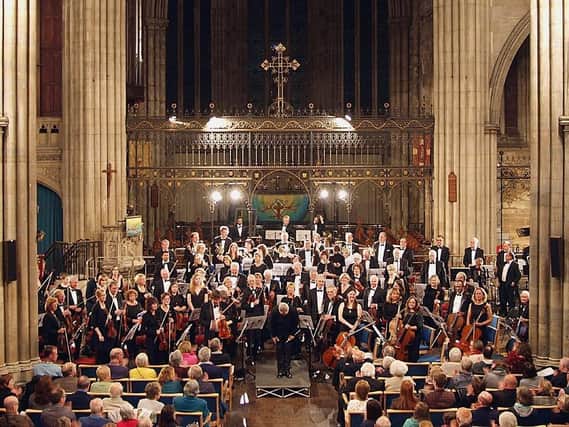 The orchestra at a previous concert at All Saints'