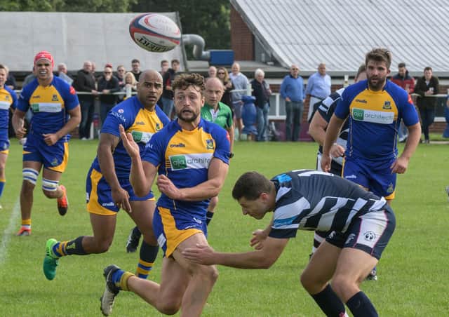 Kenilworth Rugby Football Club action  as Kenilworth RFU vs Stourbridge Lions in opening Midlands One west Game NNL-190909-083451002