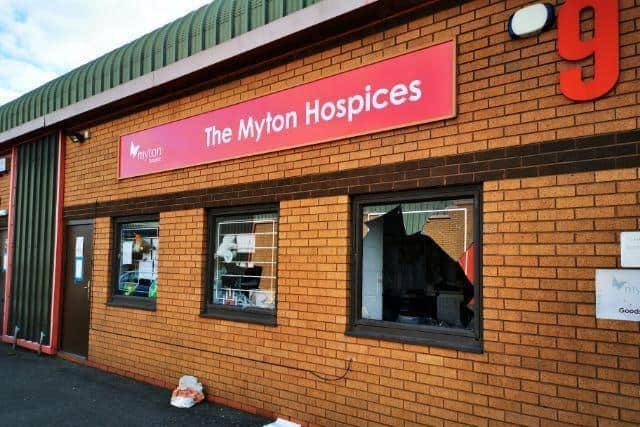 Thieves targeted Myton Hospices' distribution centre in Coventry. Photo supplied