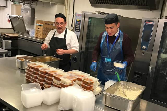 Carlo Lubrano (Head of Food Operations), John Badr (Front of House Operations Manager) Photo by Warwick School