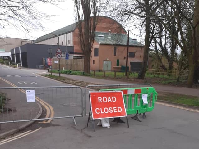 Newbold Comyn Leisure Centre's car park is closed.