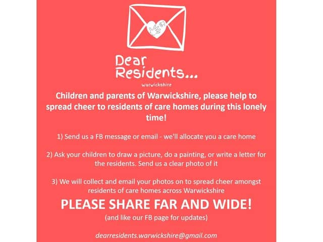 The 'Dear Residents' poster. Photo supplied