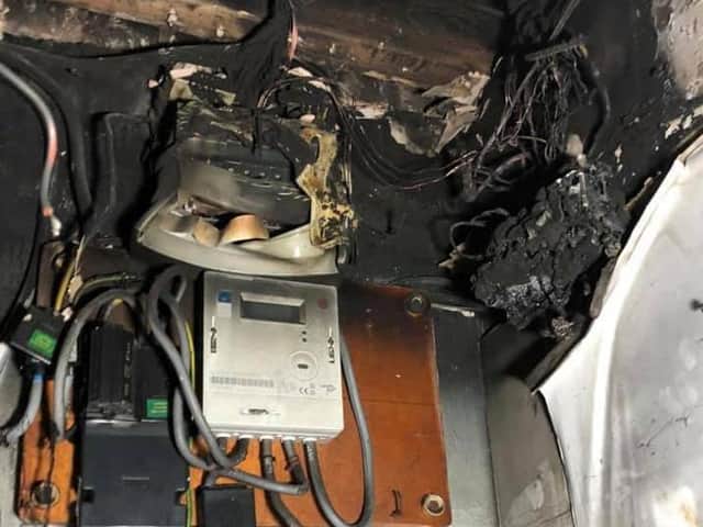 Two fire crews were called to a fire which involved a fuseboard in Kenilworth. Photo by Kenilworth Fire Station