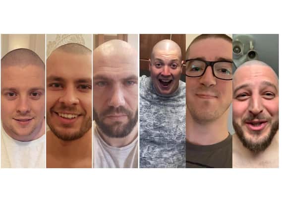 Some of the 37 members who have already 'braved the shave'