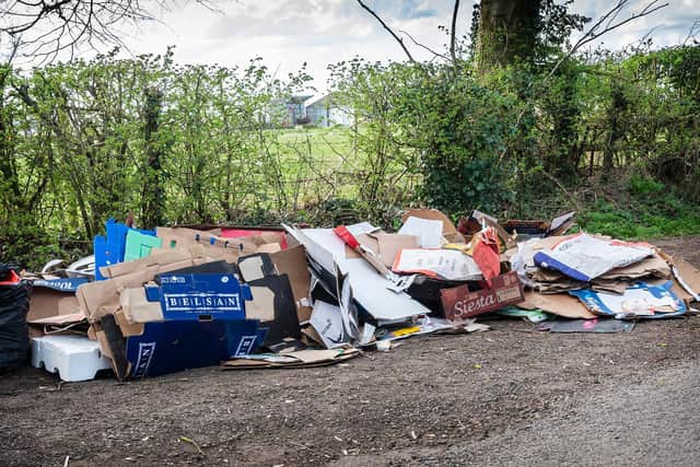 Flytipping near Long Itchington. Photo by Helen Ashbourne